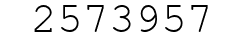 Number 2573957.