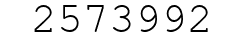 Number 2573992.
