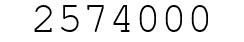 Number 2574000.