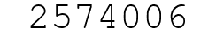 Number 2574006.