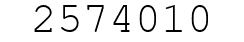 Number 2574010.
