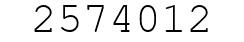 Number 2574012.