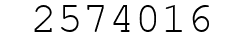 Number 2574016.