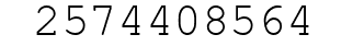 Number 2574408564.