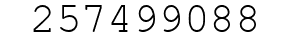 Number 257499088.