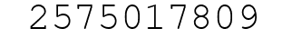 Number 2575017809.