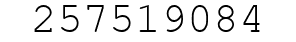 Number 257519084.
