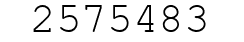 Number 2575483.