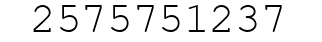 Number 2575751237.