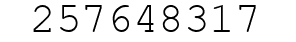 Number 257648317.