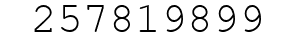 Number 257819899.