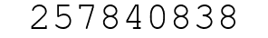 Number 257840838.