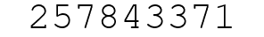 Number 257843371.