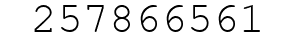 Number 257866561.