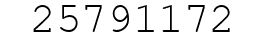 Number 25791172.