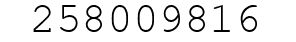 Number 258009816.