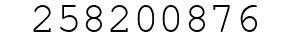 Number 258200876.