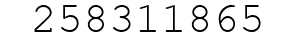 Number 258311865.