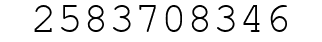 Number 2583708346.