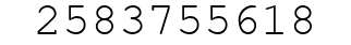 Number 2583755618.