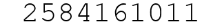Number 2584161011.