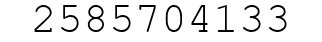 Number 2585704133.