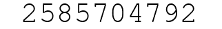 Number 2585704792.