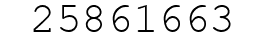 Number 25861663.