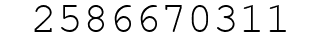 Number 2586670311.