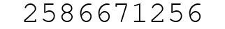 Number 2586671256.