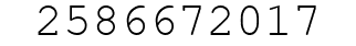Number 2586672017.