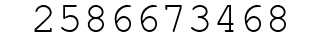 Number 2586673468.