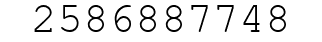 Number 2586887748.
