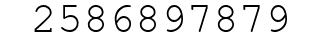 Number 2586897879.