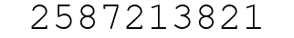 Number 2587213821.