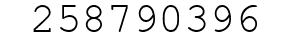 Number 258790396.