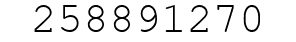 Number 258891270.