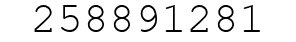 Number 258891281.