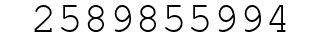 Number 2589855994.