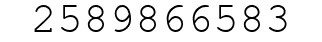 Number 2589866583.