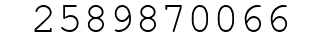 Number 2589870066.