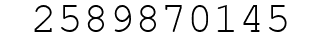 Number 2589870145.