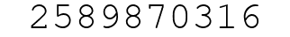 Number 2589870316.
