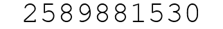 Number 2589881530.