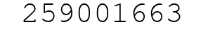 Number 259001663.