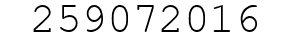 Number 259072016.