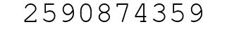 Number 2590874359.