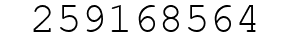 Number 259168564.