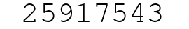Number 25917543.