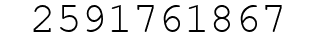 Number 2591761867.